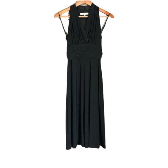 NWT! Evan picone black halter midi dress - Picture 1 of 7